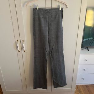 Reformation plaid bootcut trousers